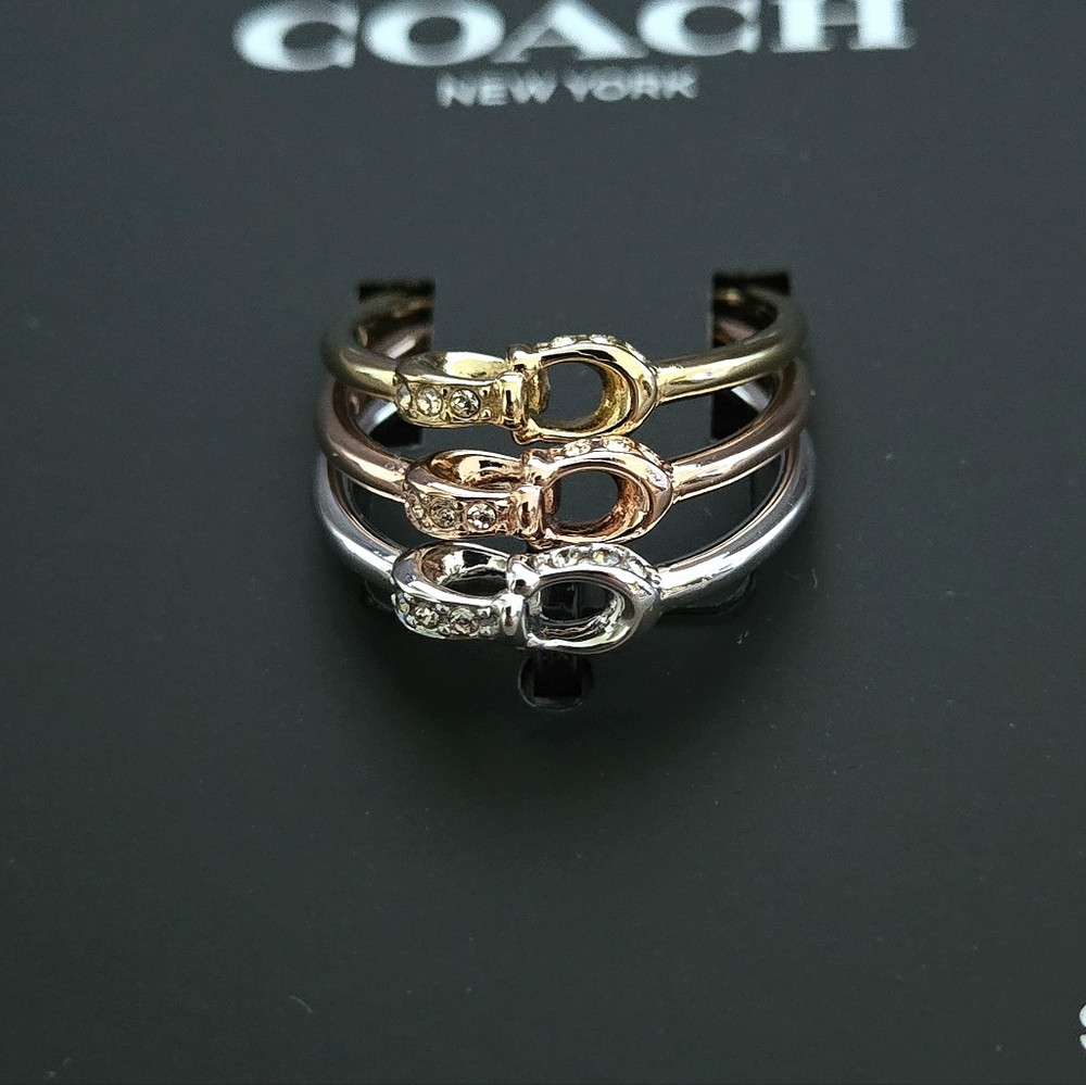 Coach Interlocking🔗 "C"s Ring💍 Trio3️⃣ - Picture 9 of 16